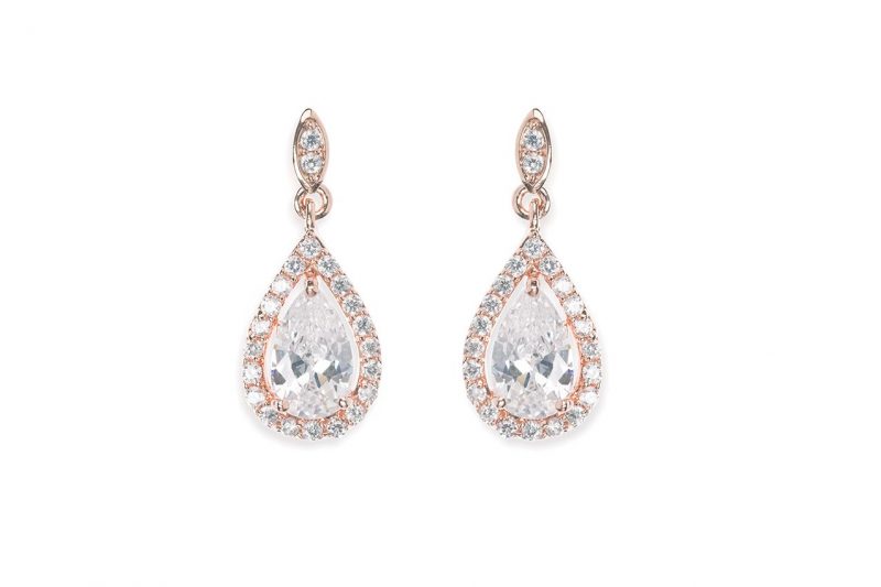 Cameo Brides Belmont Rose Earrings - 001
