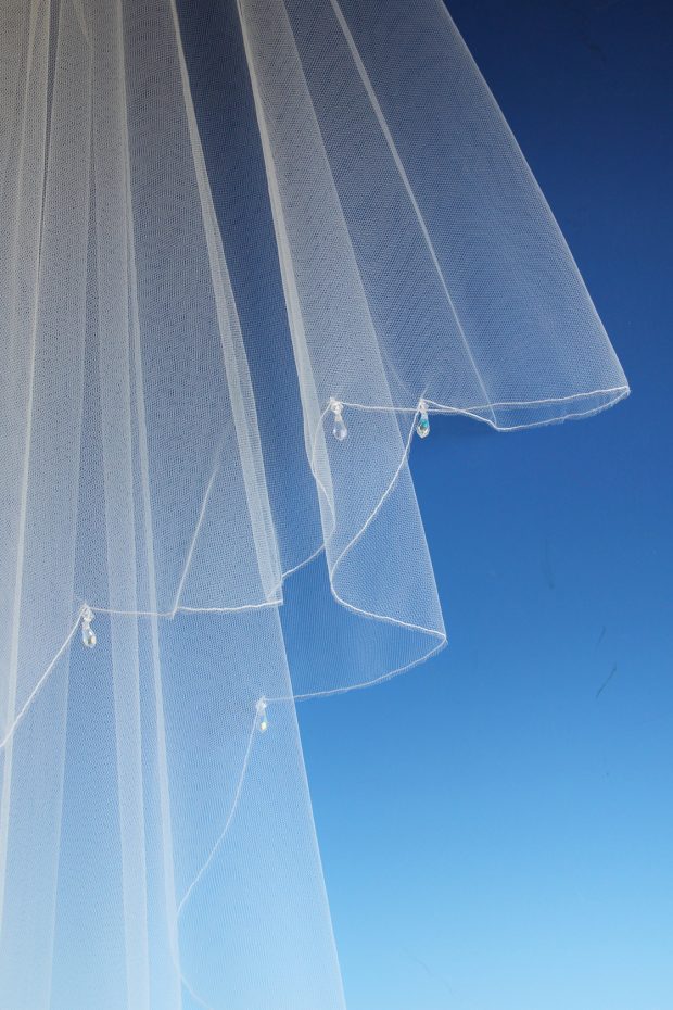 Wedding Veil Portsmouth Fine Crystal Drop - 004